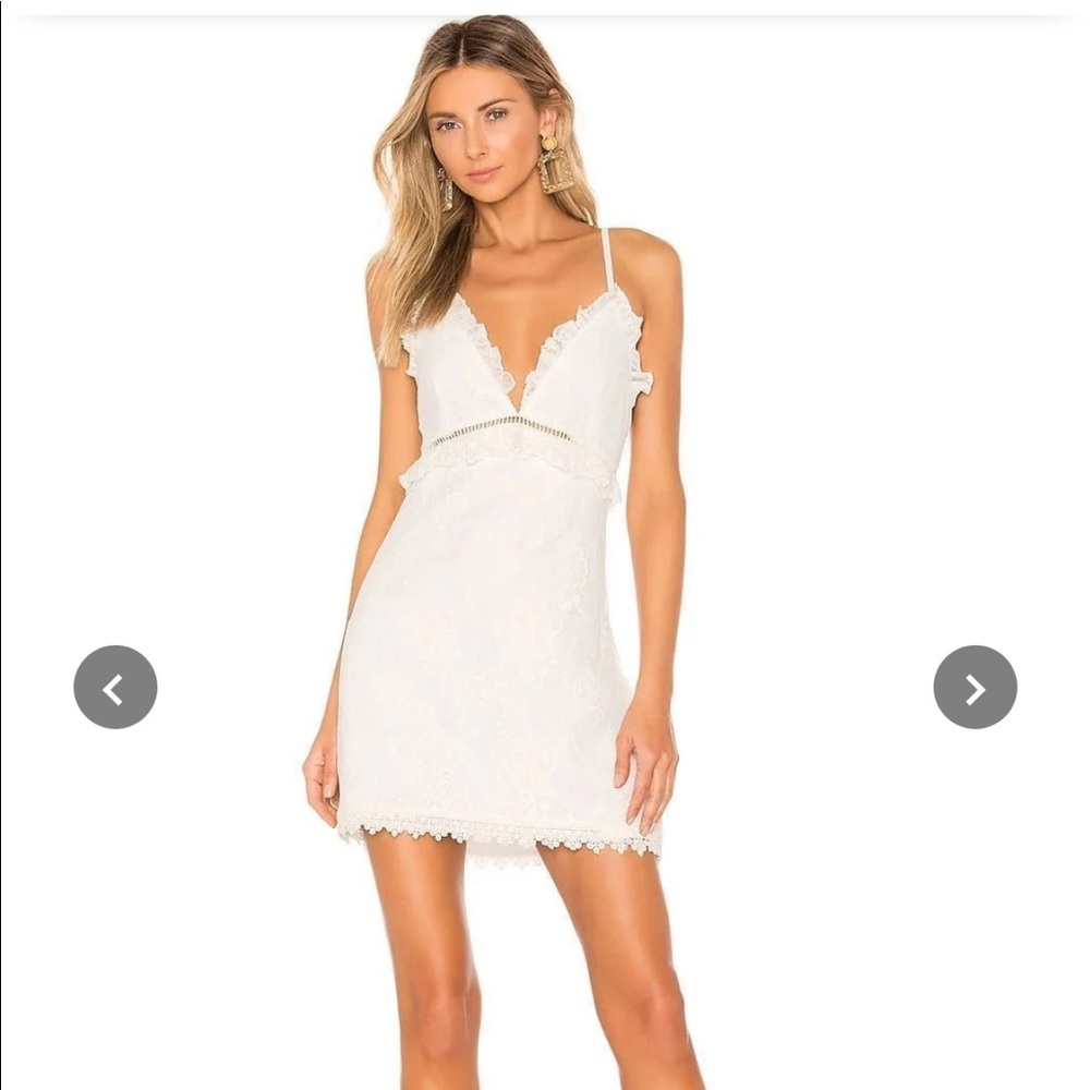 NBD Mariposa Mini Dress in Ivory